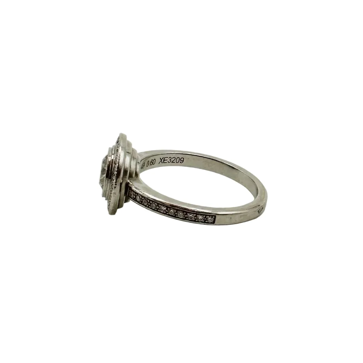 CARTIER "Cartier d'Amour" Solitaire Ring in Platinum and Diamonds - Image 7