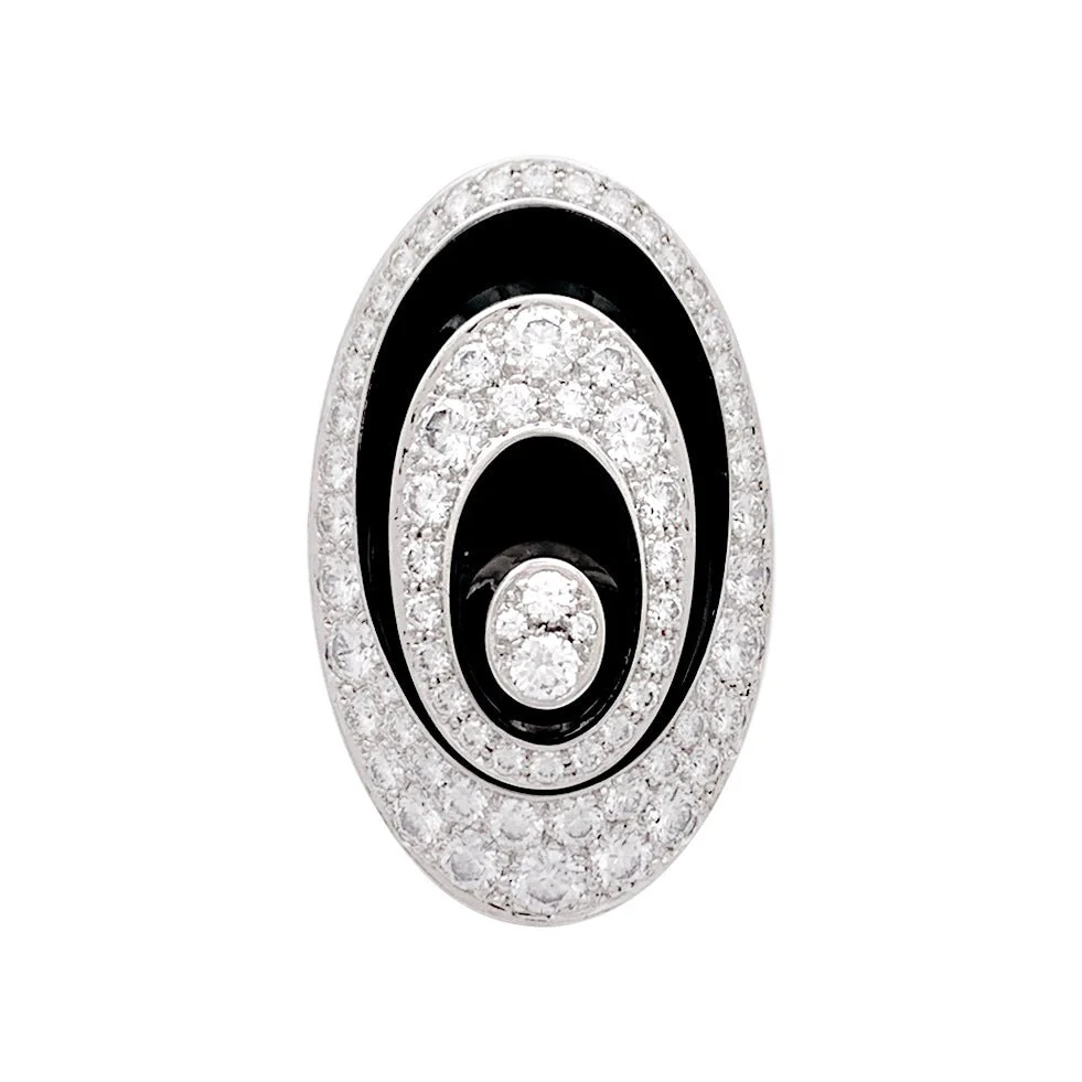 Ring Cartier, "Hypnosis", white gold, diamonds, ceramic black. - Image 4