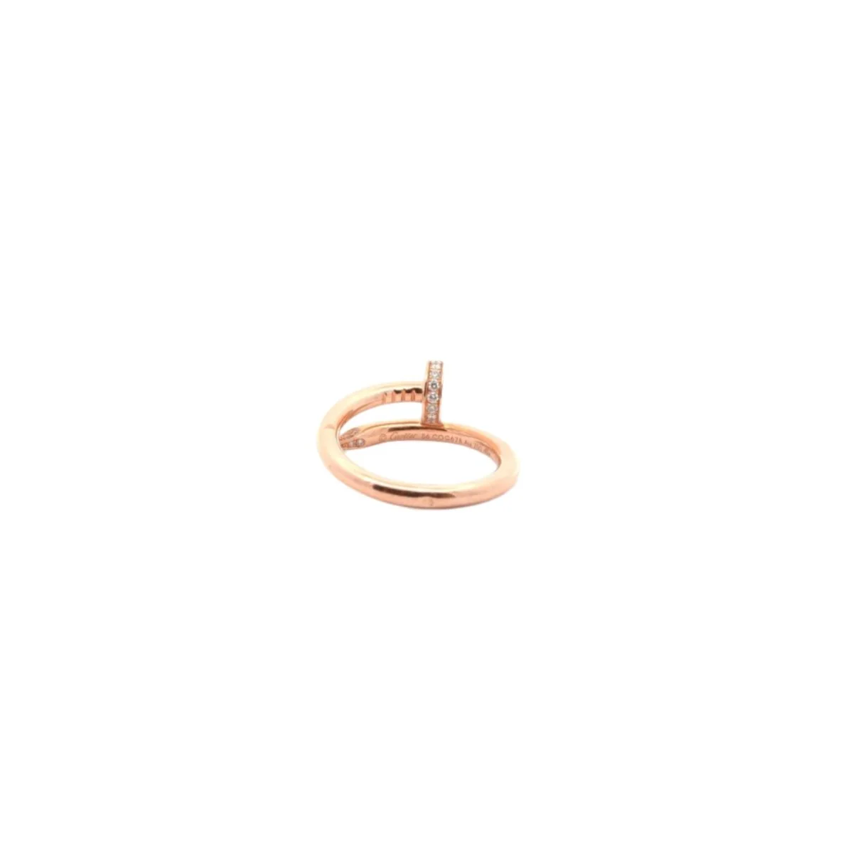 Ring CARTIER "Juste un clou" in yellow gold and diamonds - Image 3