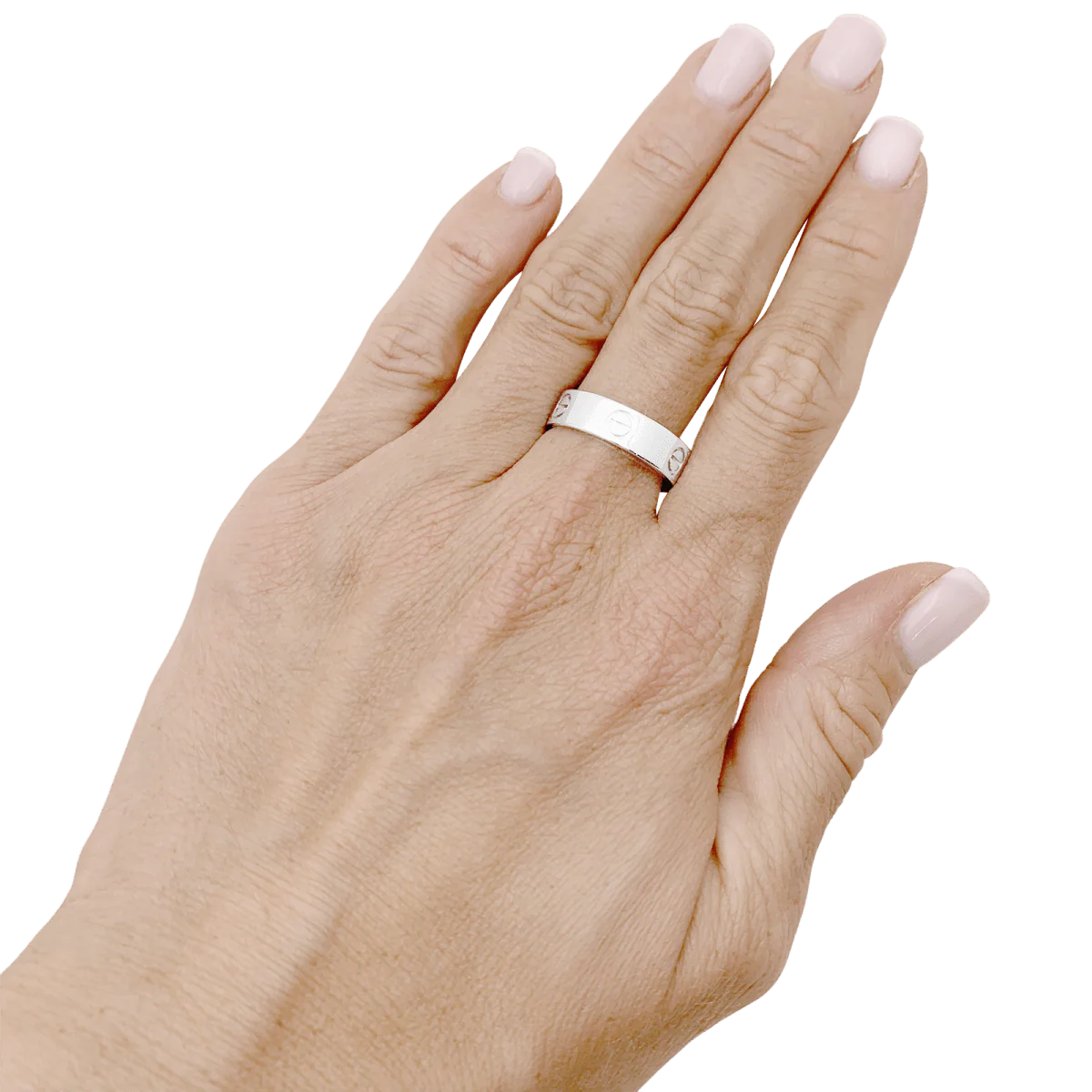 Ring CARTIER "Love" headband in white gold and diamond - Image 2