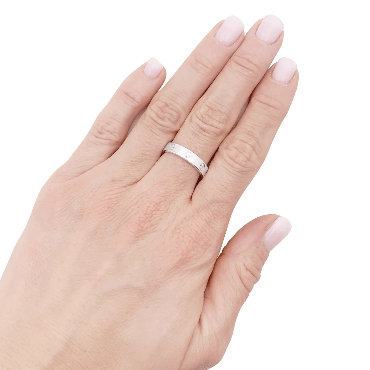 Ring Cartier "Love" in white gold, diamond. - Image 3