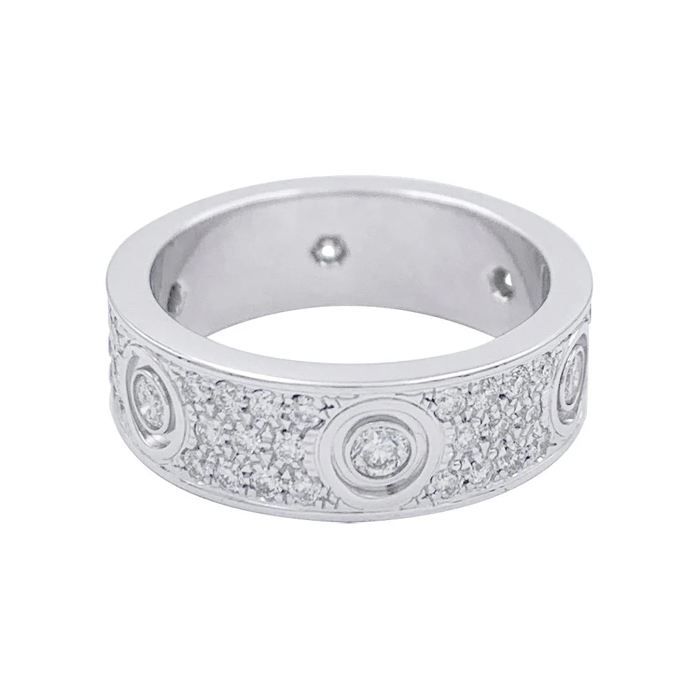 CARTIER “Love” wedding ring in white gold and diamonds - Image 3