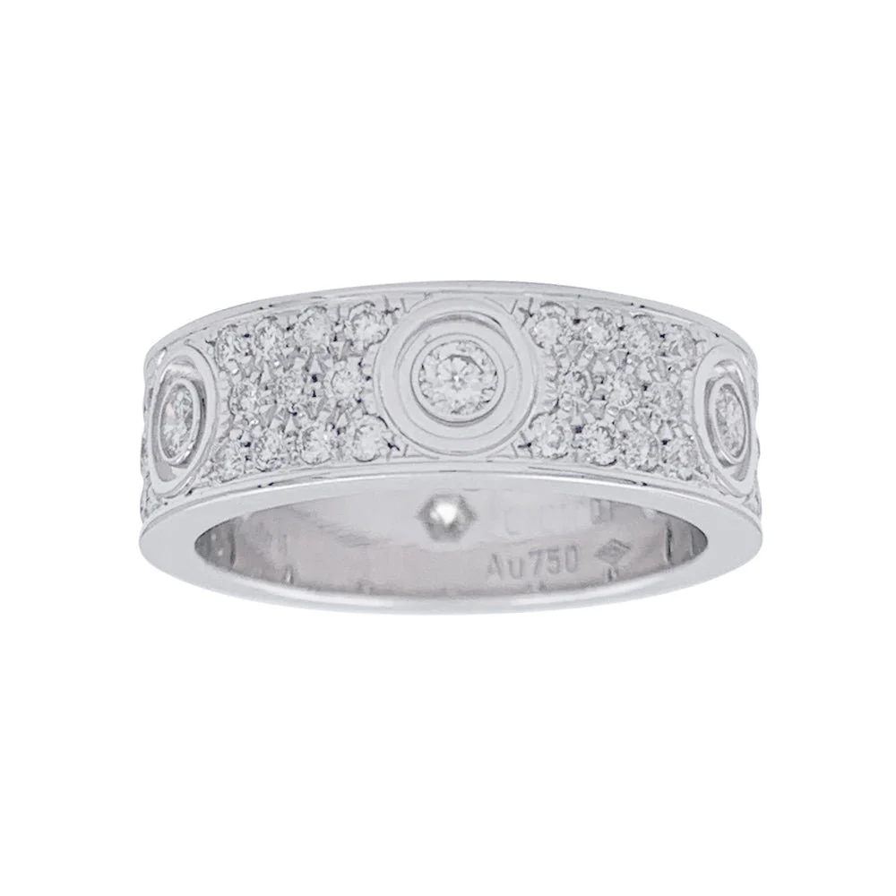 CARTIER “Love” wedding ring in white gold and diamonds - Image 4