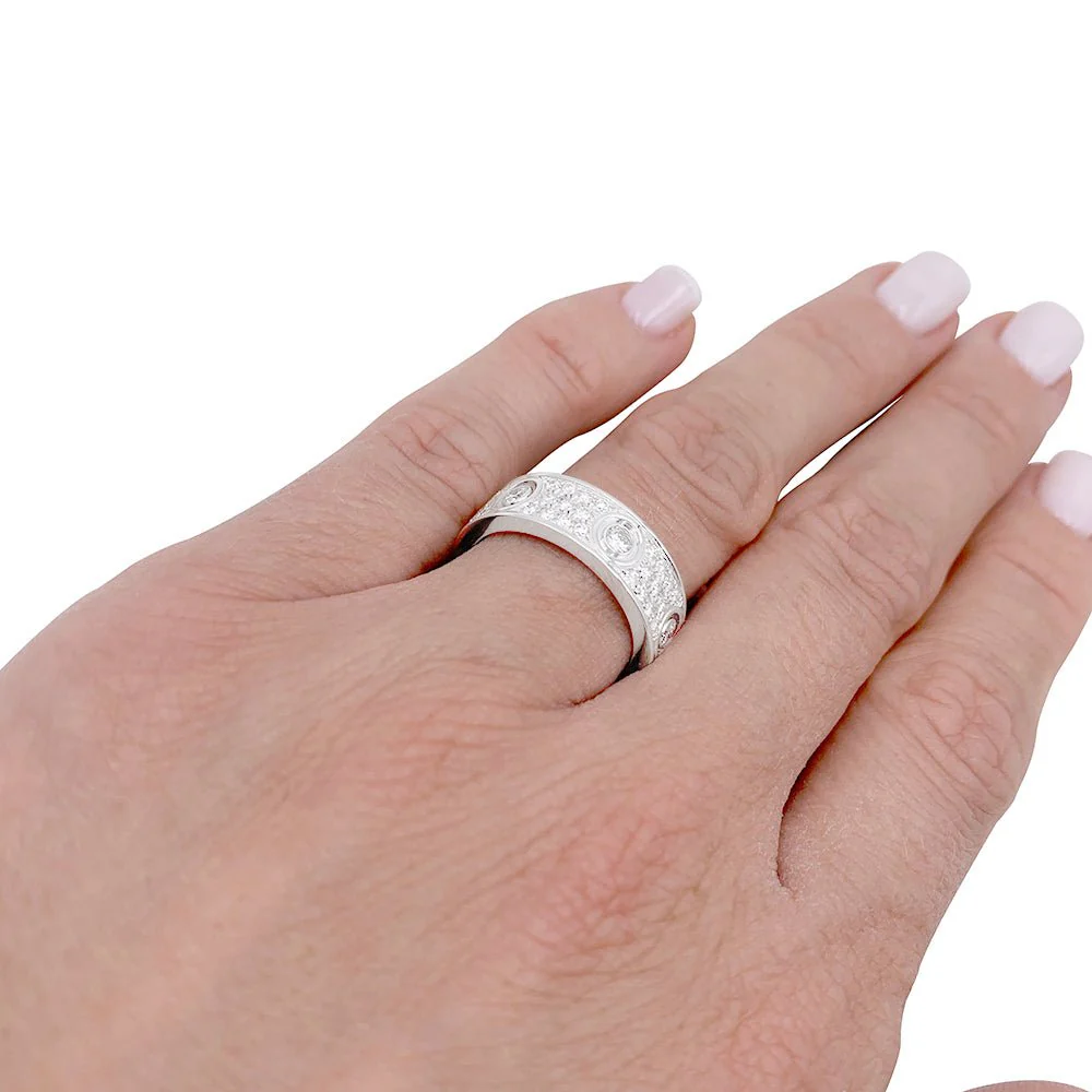 CARTIER “Love” wedding ring in white gold and diamonds - Image 5