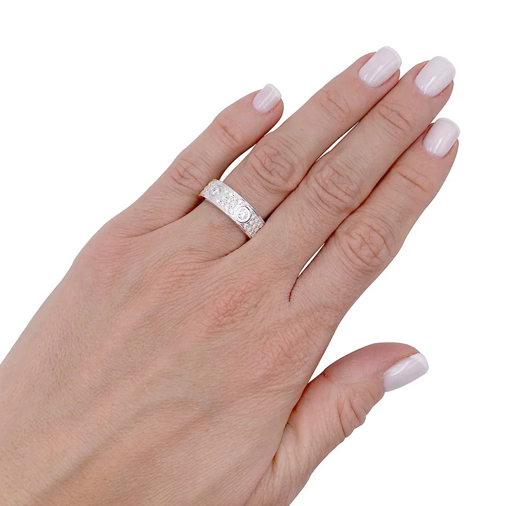 CARTIER “Love” wedding ring in white gold and diamonds - Image 6