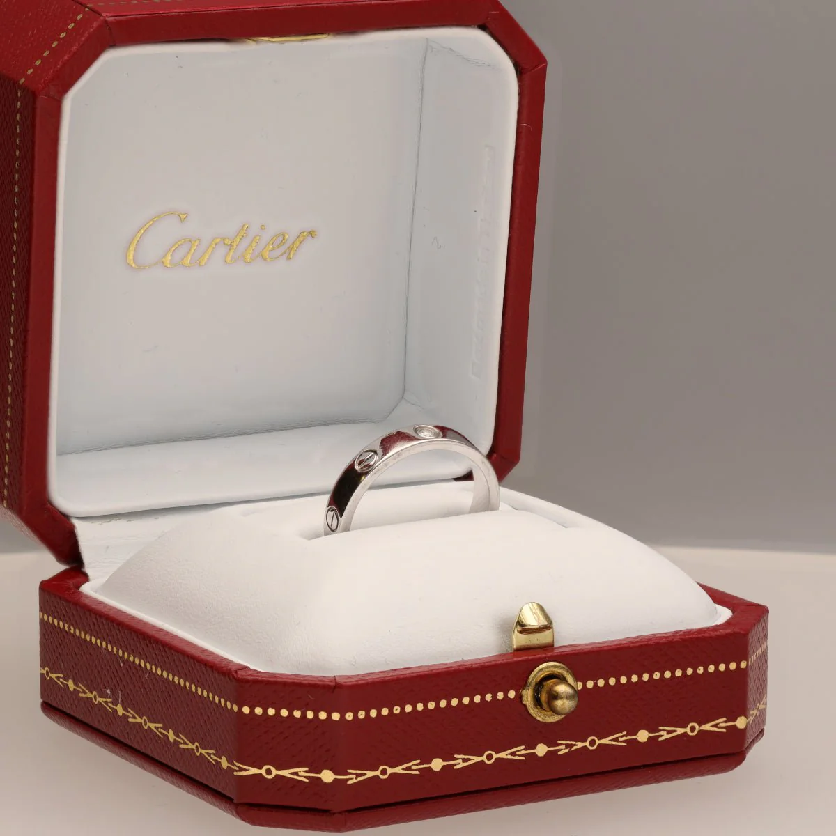 Cartier "Love" Ring in White Gold and Diamonds - Image 6