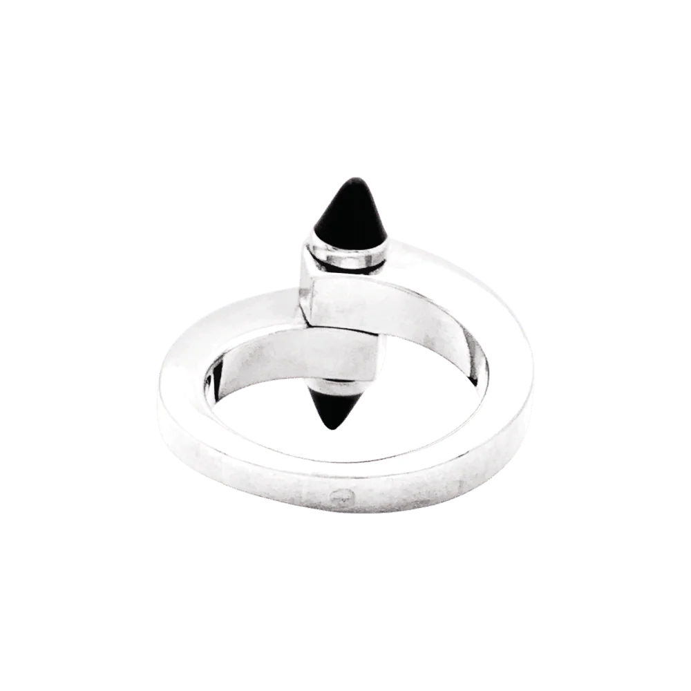 CARTIER "Menottes" ring in white gold and onyx - Image 4