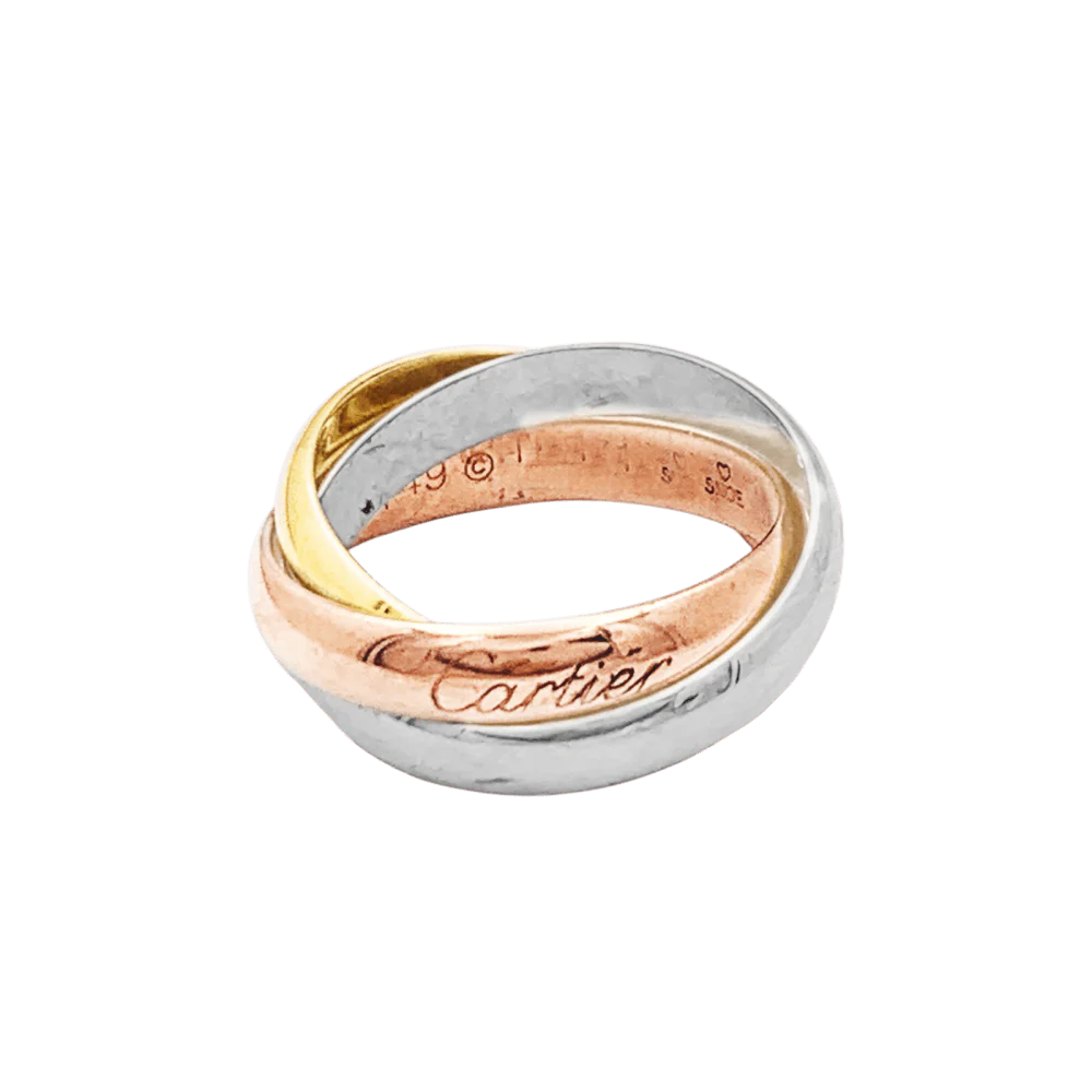 Ring Alliance CARTIER "Trinity" in white gold, yellow gold and rose gold - Image 4