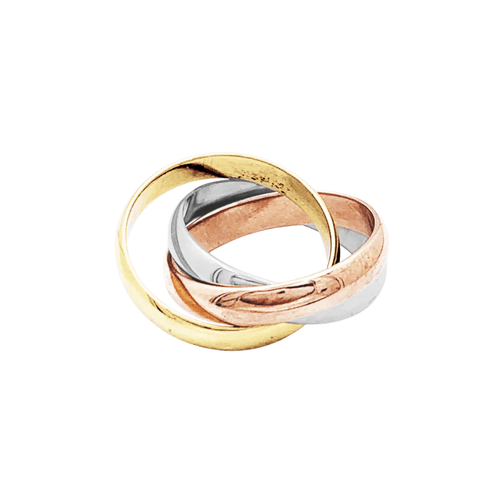 Ring Alliance CARTIER "Trinity" in white gold, yellow gold and rose gold - Image 5