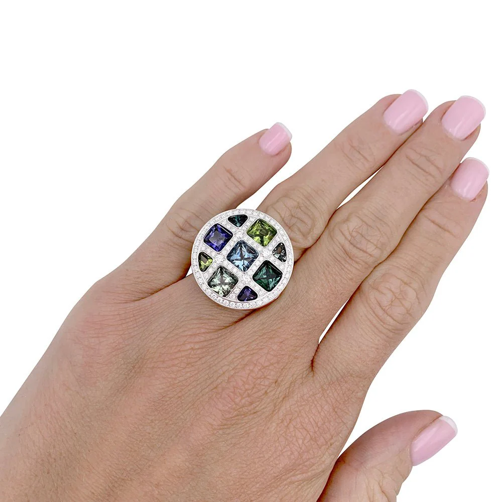 Cartier ring, "Pasha", in white gold, fine stones, diamonds - Image 2