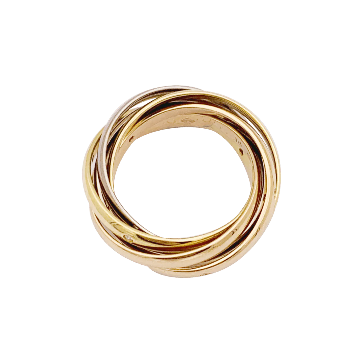 Ring Alliance CARTIER "Trinity" in yellow gold, white gold, rose gold and diamonds - Image 5