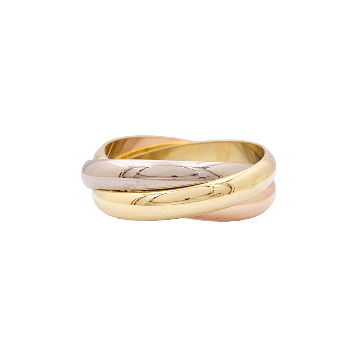 CARTIER "Trinity Classique" wedding band in rose gold, yellow gold and white gold - Image 3