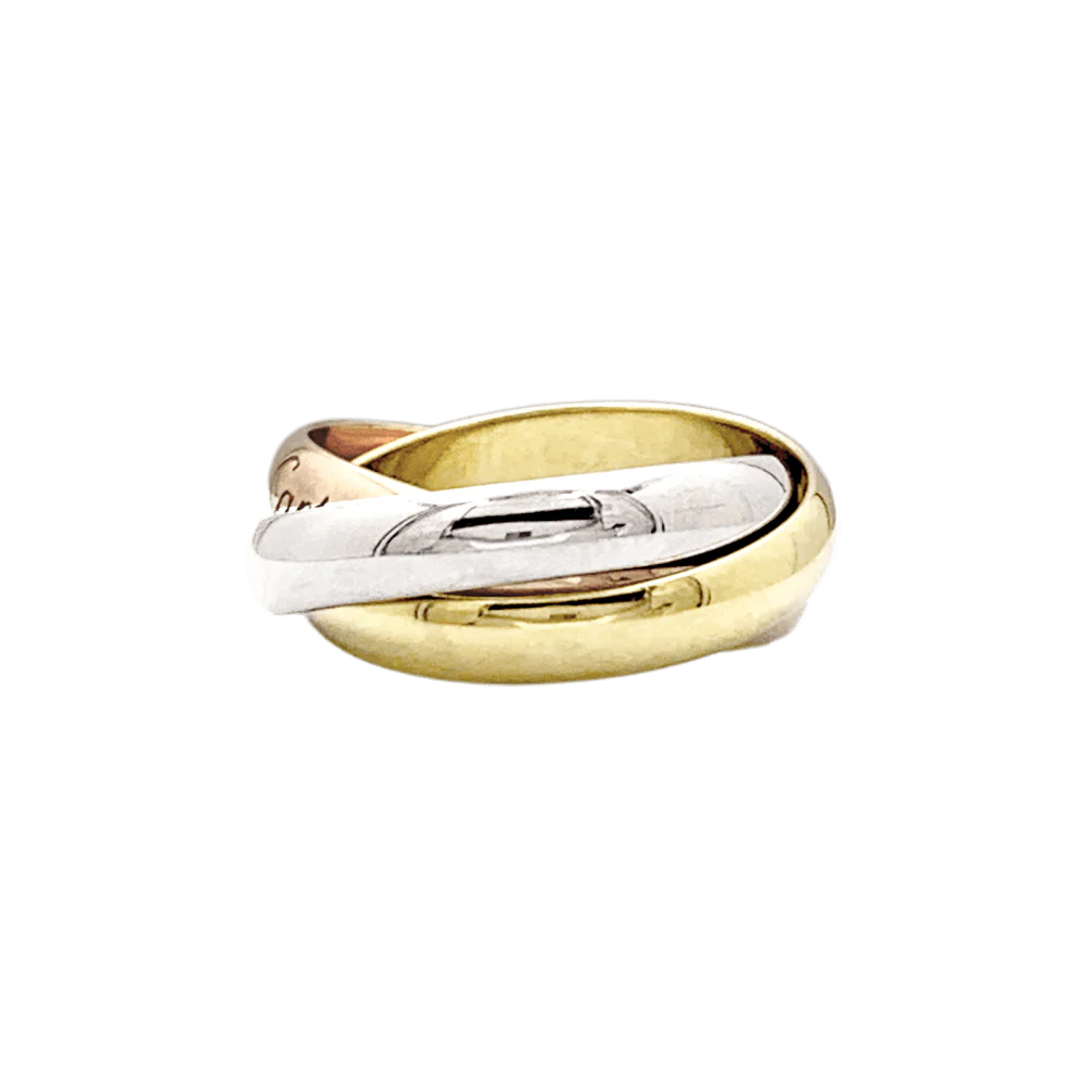 Ring Alliance CARTIER "Trinity" in yellow gold, white gold and rose gold - Image 4