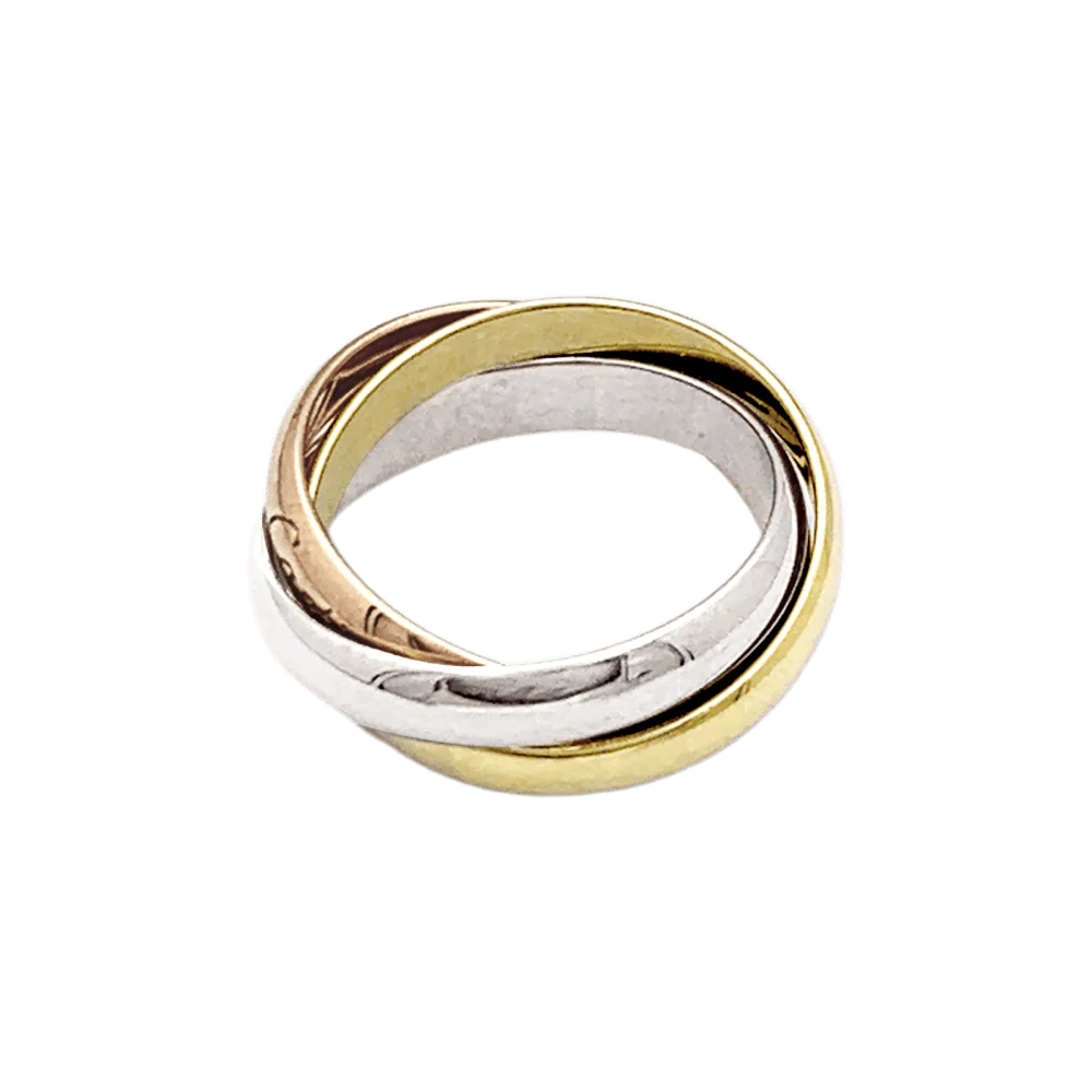 Ring Alliance CARTIER "Trinity" in yellow gold, white gold and rose gold - Image 5