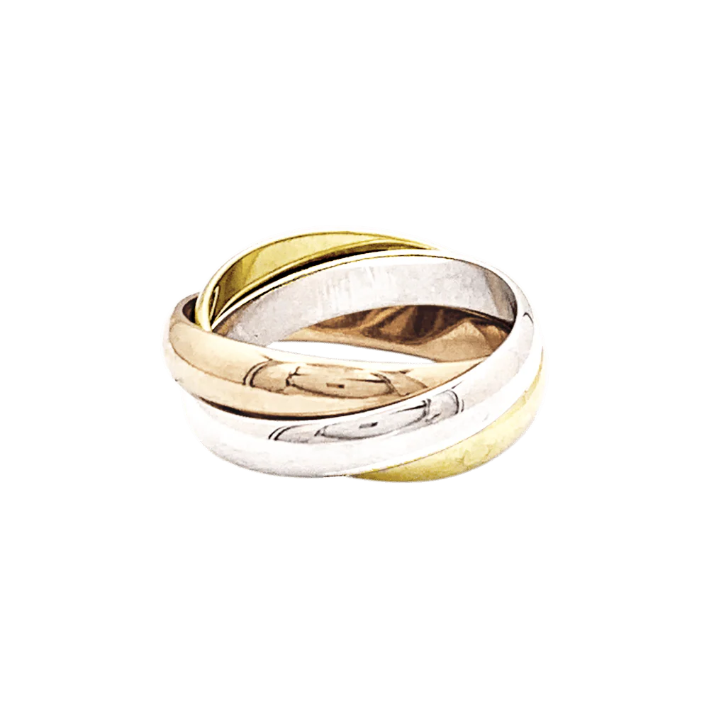 Ring Alliance CARTIER "Trinity" in yellow gold, white gold and rose gold - Image 6