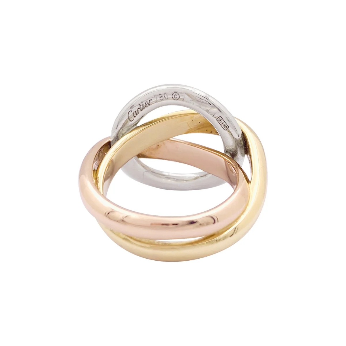 CARTIER "Trinity Crash" ring in three golds and diamonds - Image 4