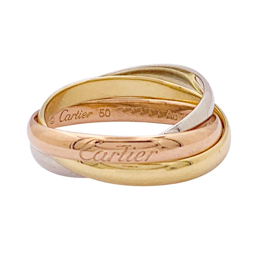 CARTIER “Trinity” ring in three golds