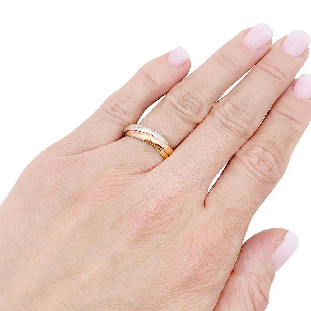CARTIER “Trinity” ring in three golds - Image 2