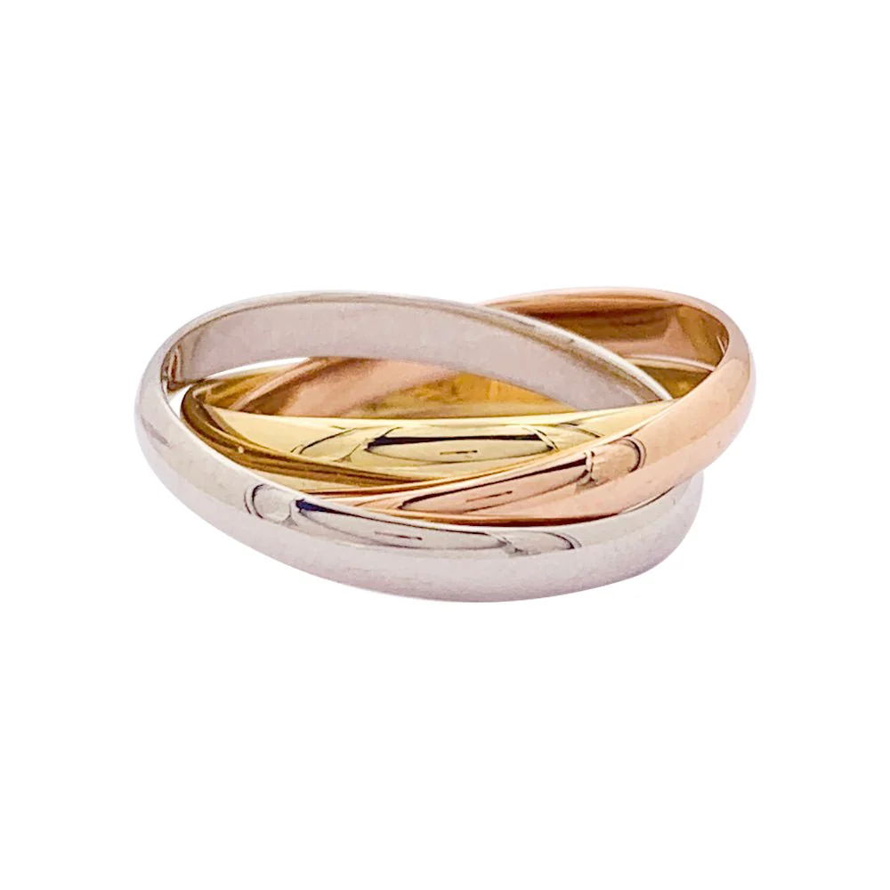 CARTIER “Trinity” ring in three golds - Image 4