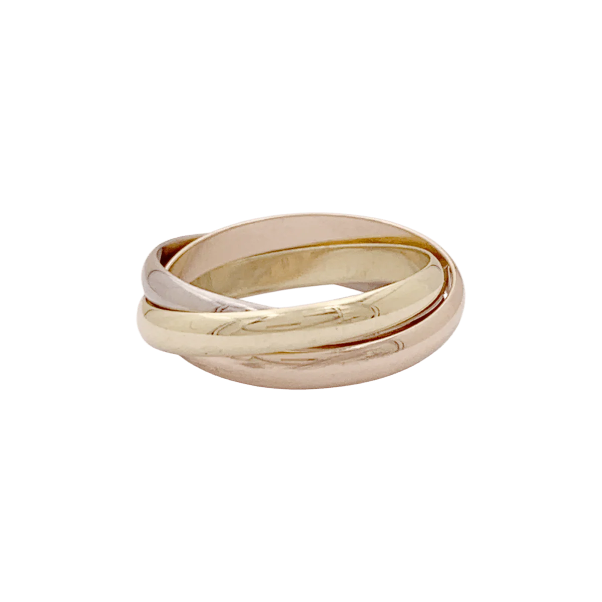 Cartier "Trinity" wedding band in yellow, rose and white gold - Image 3