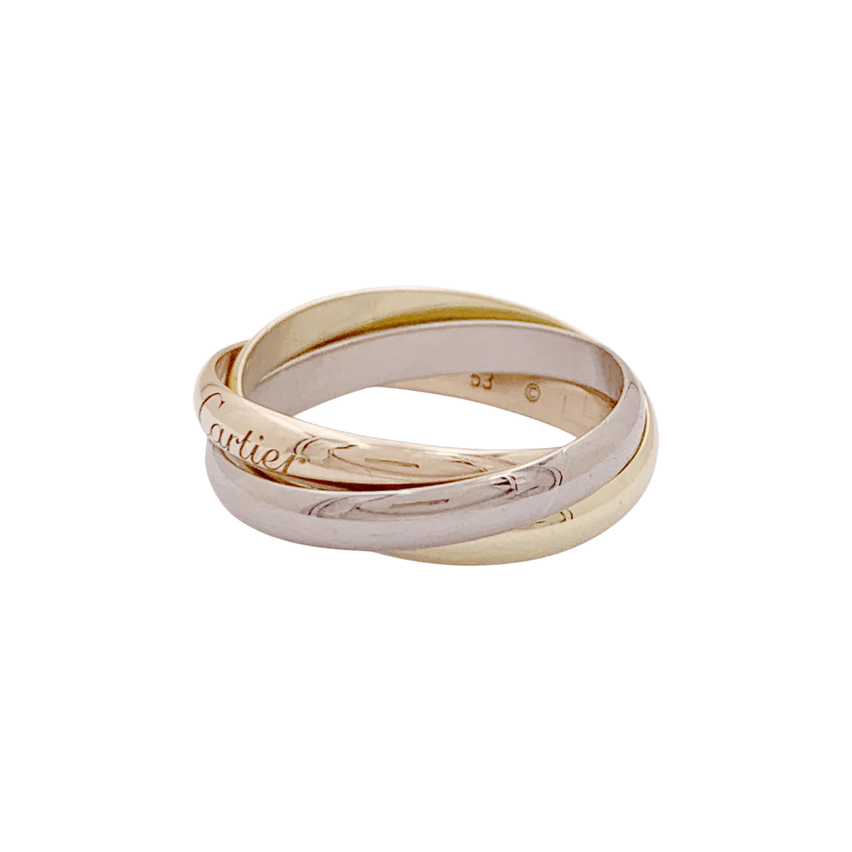 Cartier "Trinity" wedding band in yellow, rose and white gold - Image 4