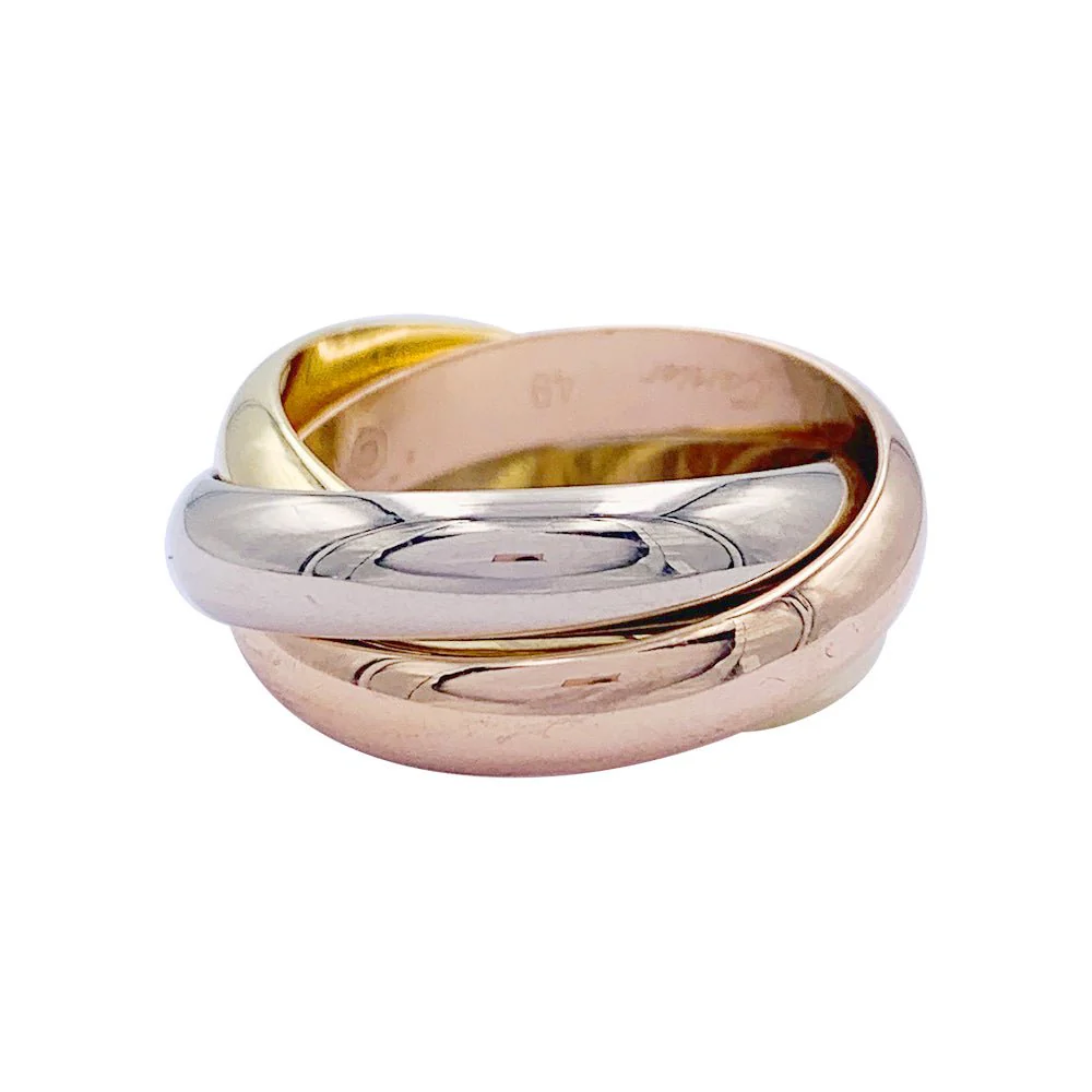 Cartier ring, Trinity", three golds - Image 2