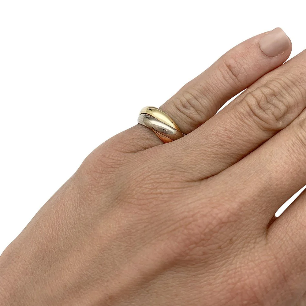 CARTIER “Trinity” wedding ring in three golds - Image 5