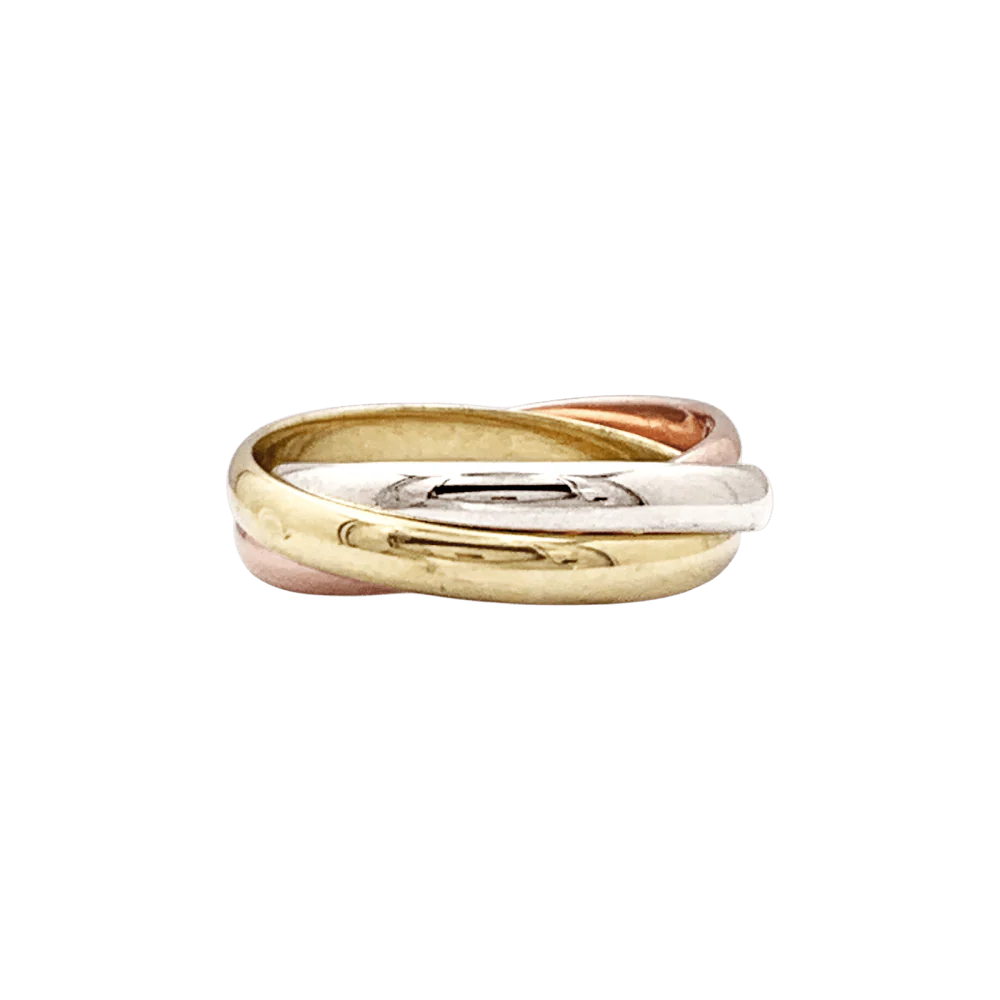 Ring Alliance CARTIER "Trinity" in yellow gold, white gold and rose gold - Image 3