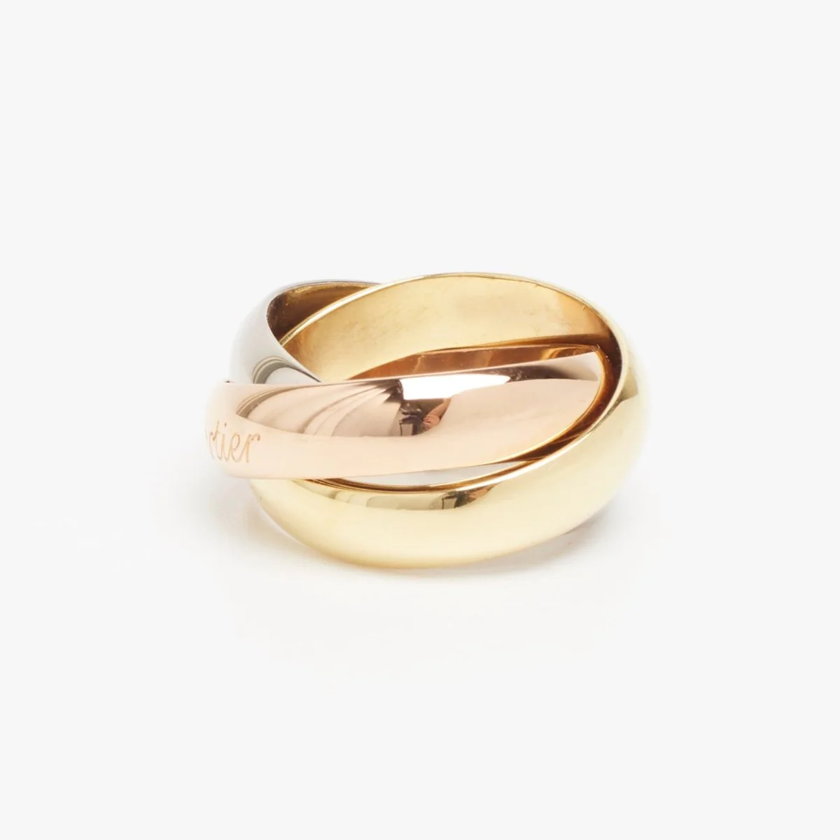 Ring Alliance CARTIER "Trinity" in white gold, yellow gold and rose gold - Image 4