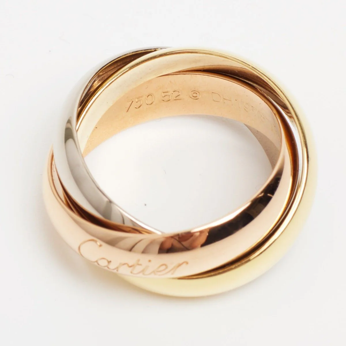 Ring Alliance CARTIER "Trinity" in white gold, yellow gold and rose gold - Image 5