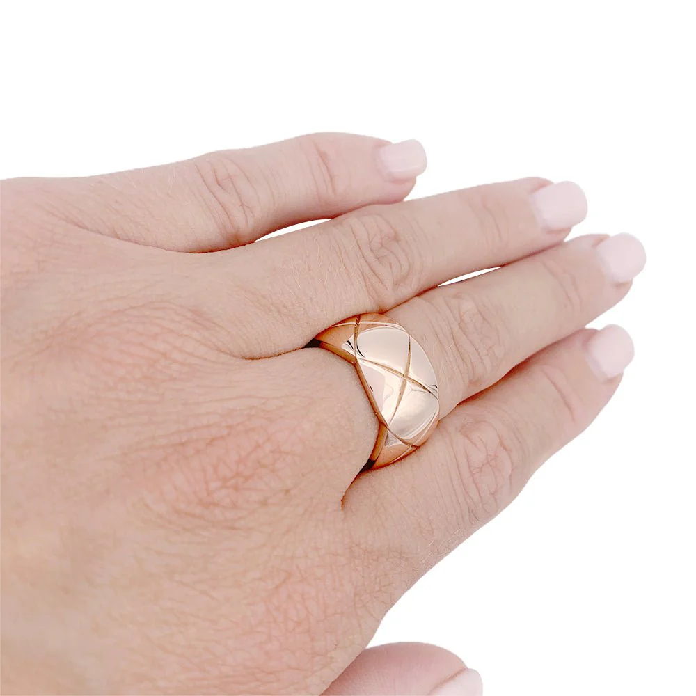 Chanel ring, “Coco Crush”, in pink gold. - Image 6