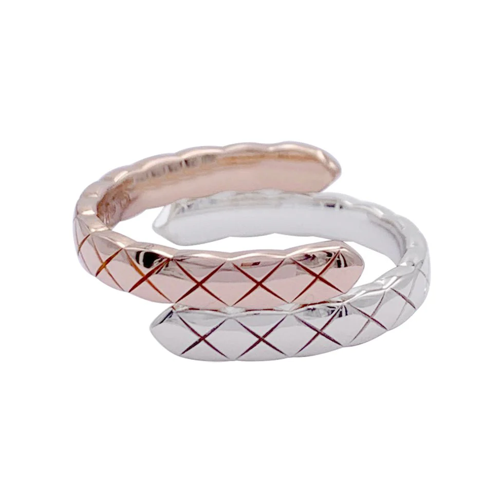 CHANEL “Coco Crush Toi et Moi” ring in white gold, pink gold and diamonds - Image 3