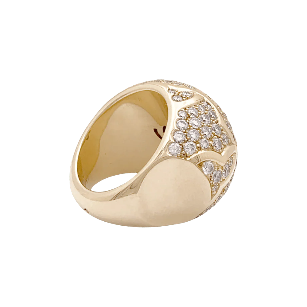 Ring CHANEL "Profil de Camélia" in yellow gold and diamonds - Image 6