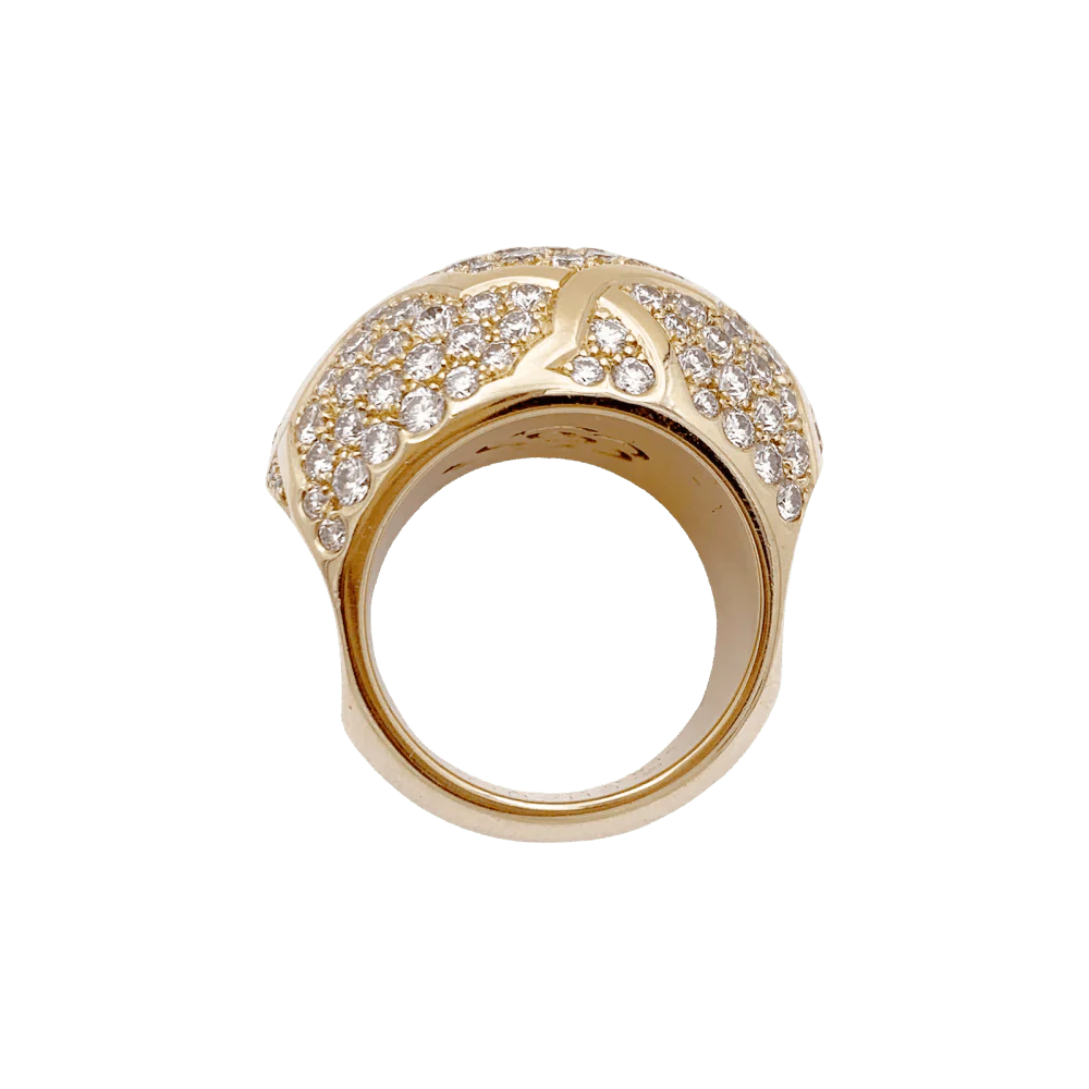 Ring CHANEL "Profil de Camélia" in yellow gold and diamonds - Image 7