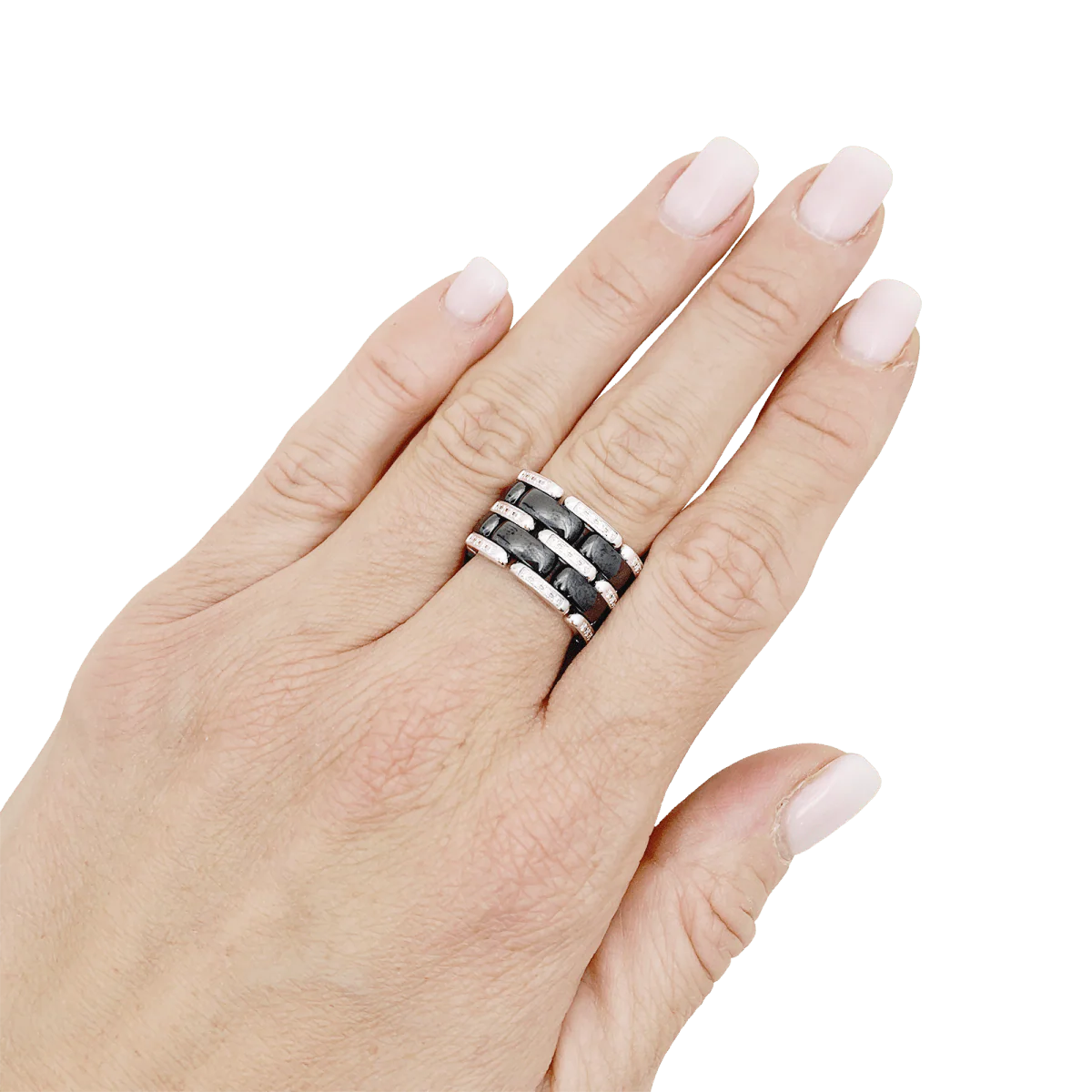 Ring Chanel, "Ultra", in white gold, ceramic black and diamonds. - Image 2