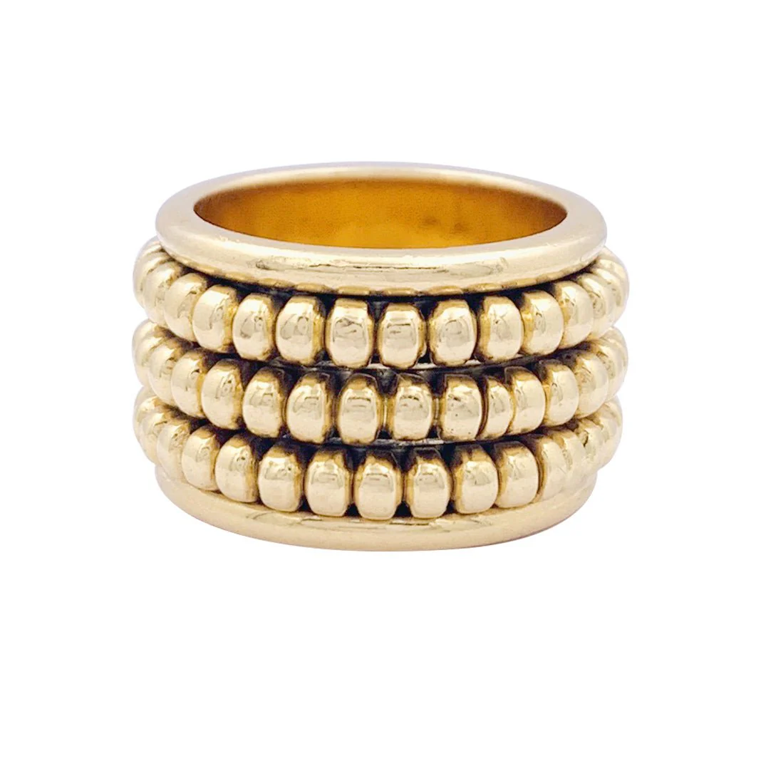 CHAUMET “Abacus” Band Ring in yellow gold. - Image 3