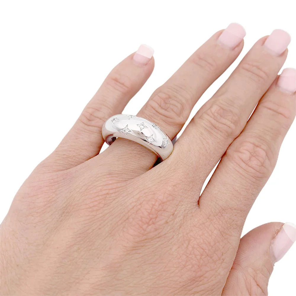 Chaumet ring, "Anneau", in white gold, diamonds. - Image 8
