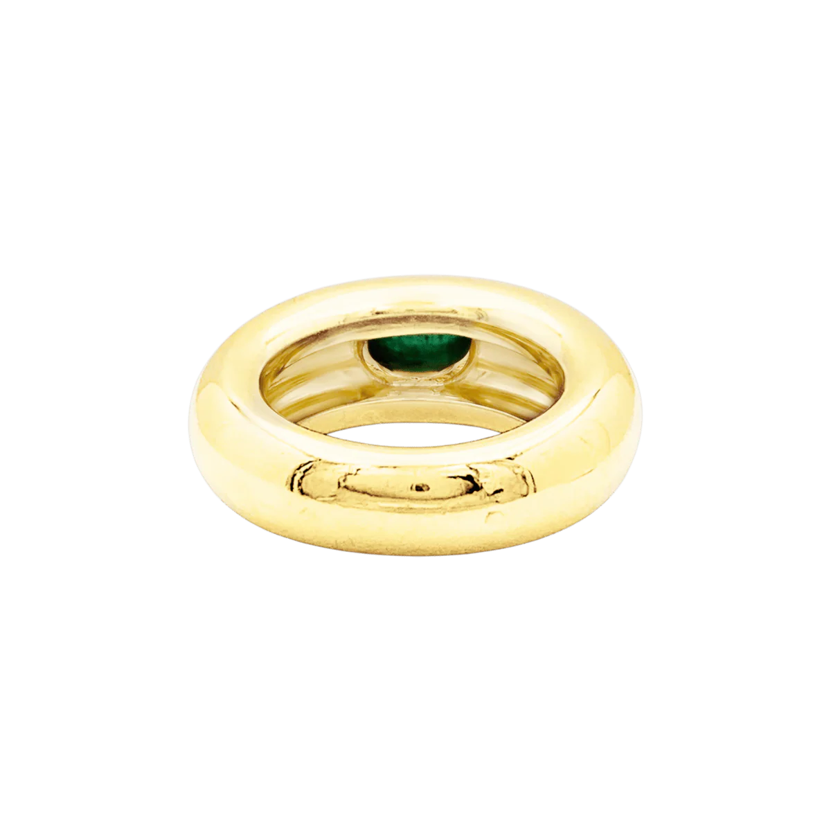 Bague Jonc CHAUMET "Anneau" en or jaune et émeraude - Image 4