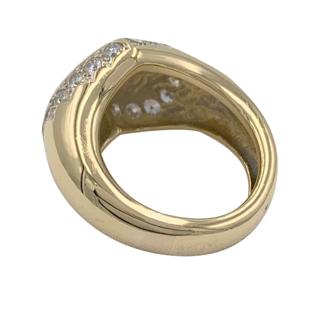 CHAUMET “Chevalière Coeur” signet ring in yellow gold and diamonds - Image 5