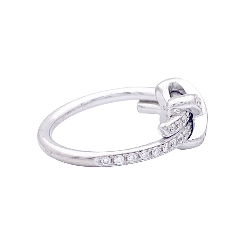 Chaumet “Jeux de Liens” ring in white gold, diamonds. - Image 3