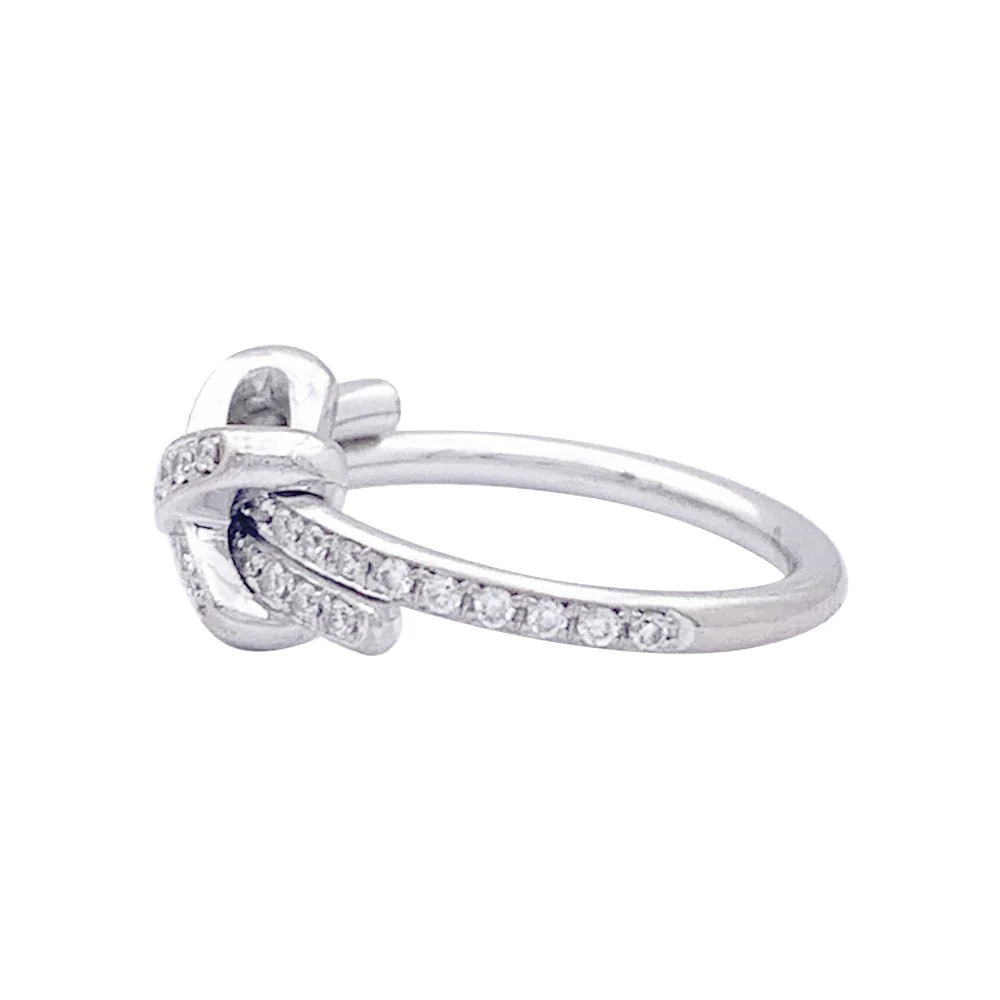 Chaumet “Jeux de Liens” ring in white gold, diamonds. - Image 4
