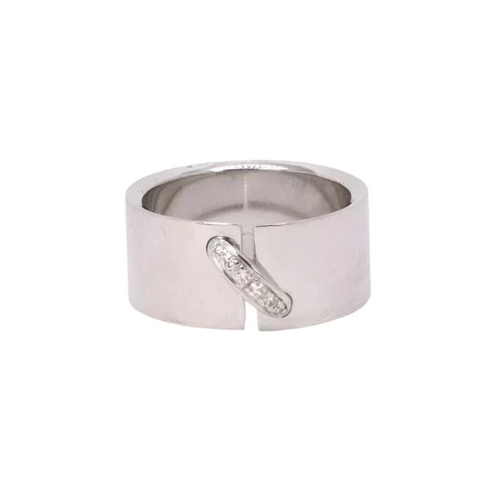 Ring CHAUMET "Lien" headband in white gold and diamonds
