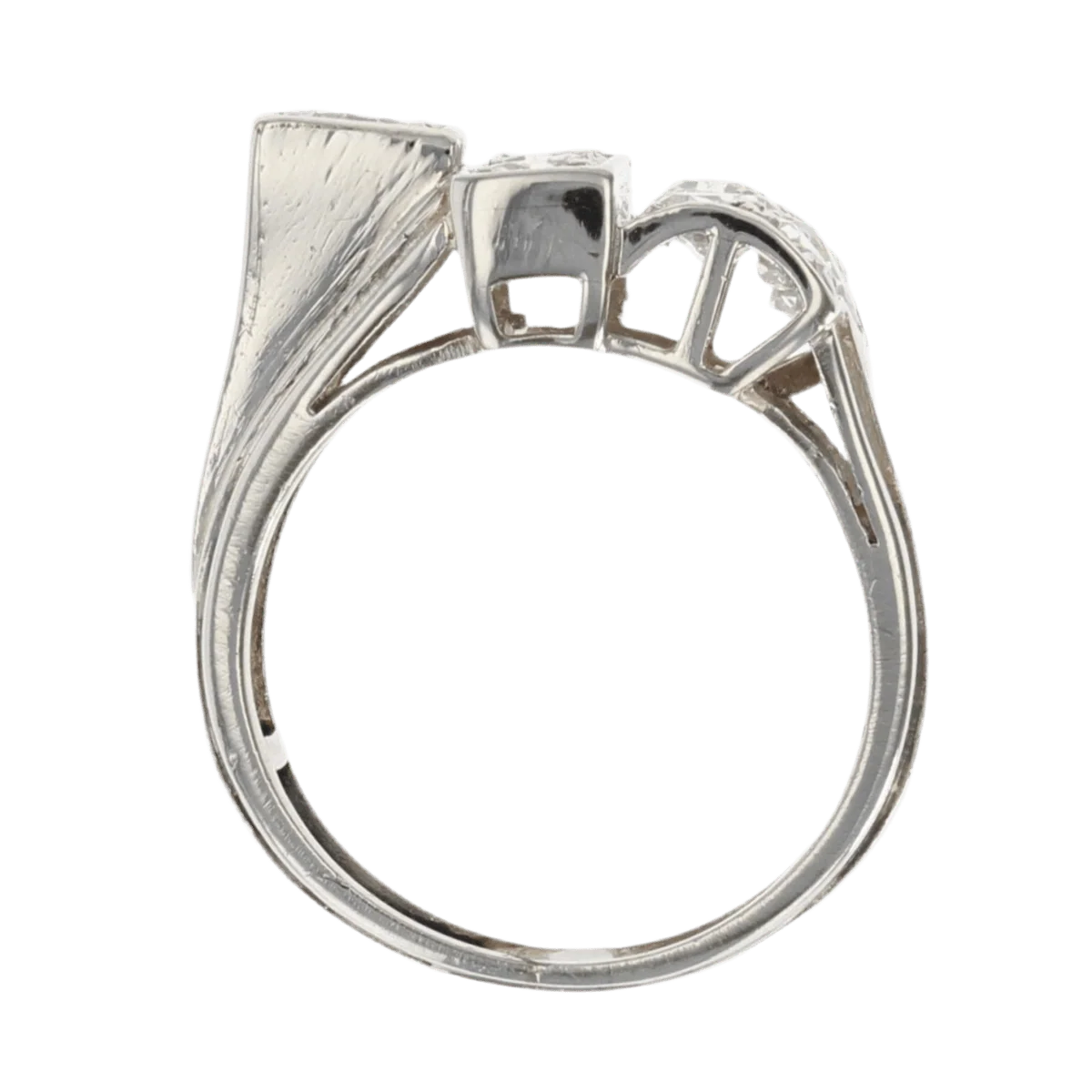Signet ring in platinum and diamonds - Image 6