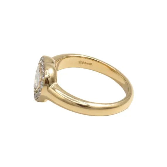 CHOPARD Happy Diamond Heart Ring in Yellow gold and diamonds - Image 8