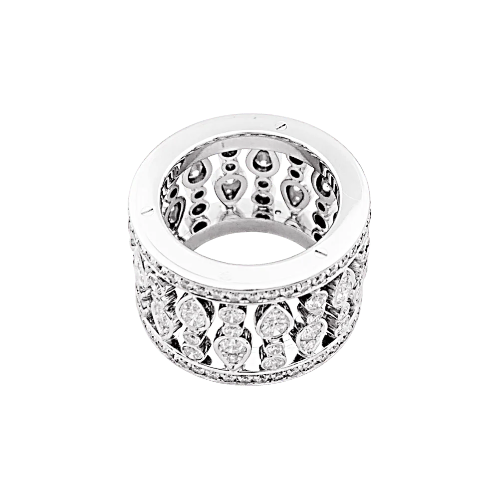 Bague Bandeau CHOPARD "Haute Joaillerie" en or blanc et diamants - Image 5