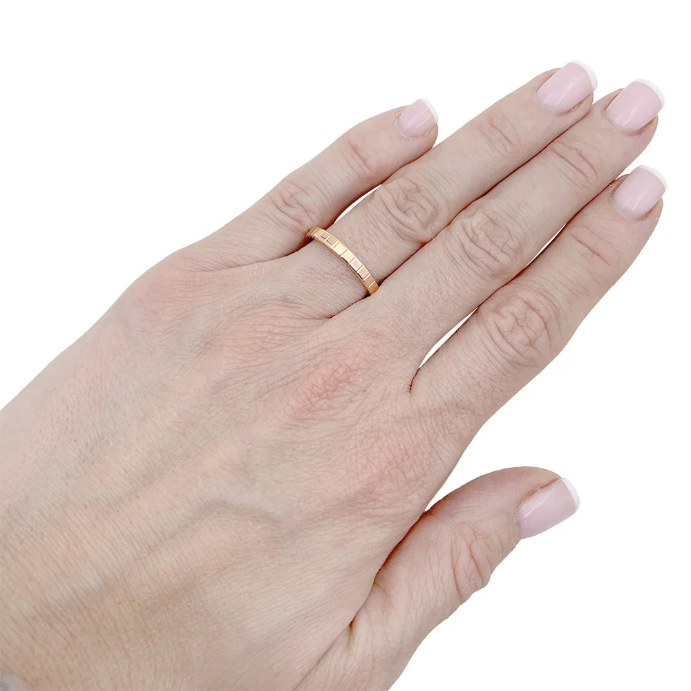 Ring CHOPARD "Ice Cube" in rose gold - Image 2