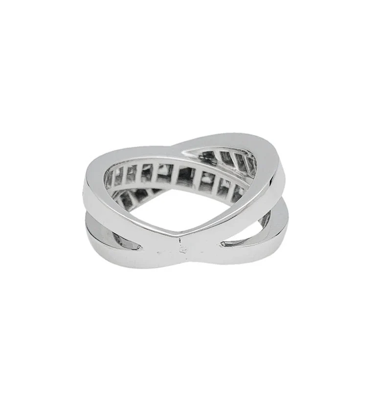 CHOPARD ring in white gold, square diamonds - Image 4