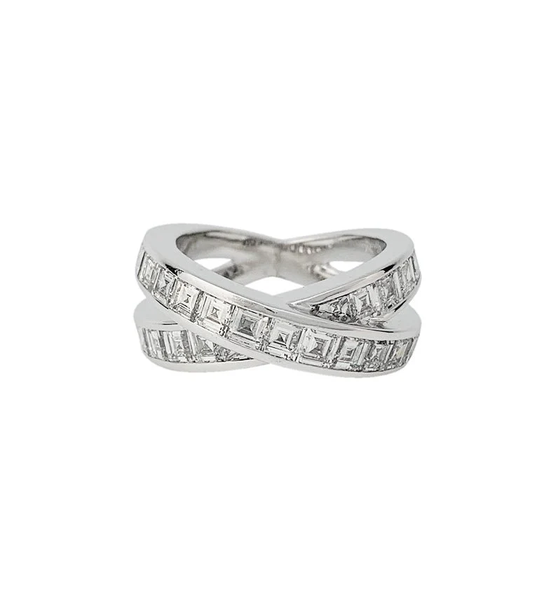 CHOPARD ring in white gold, square diamonds - Image 6