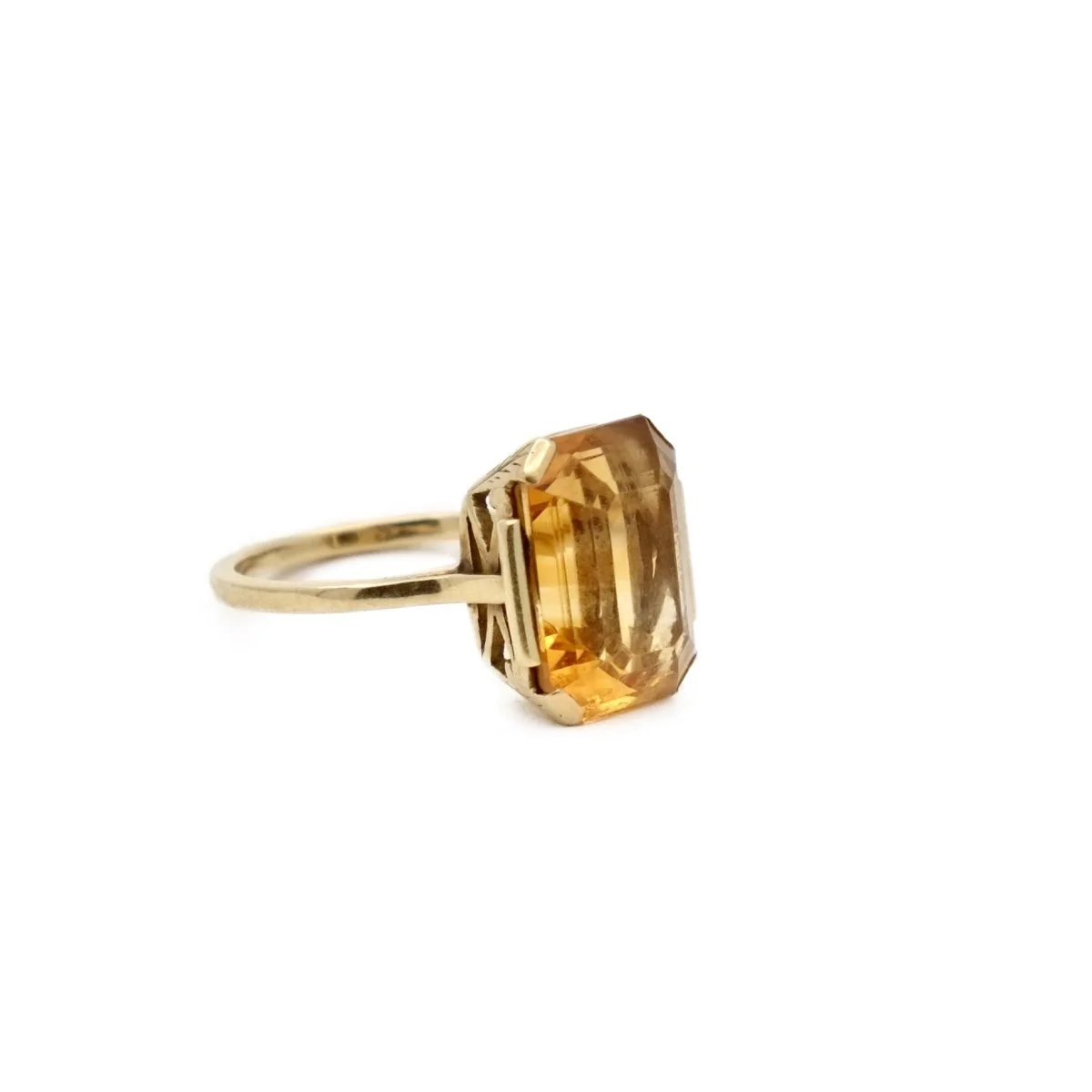 Ring at yellow gold and citrine - Image 2
