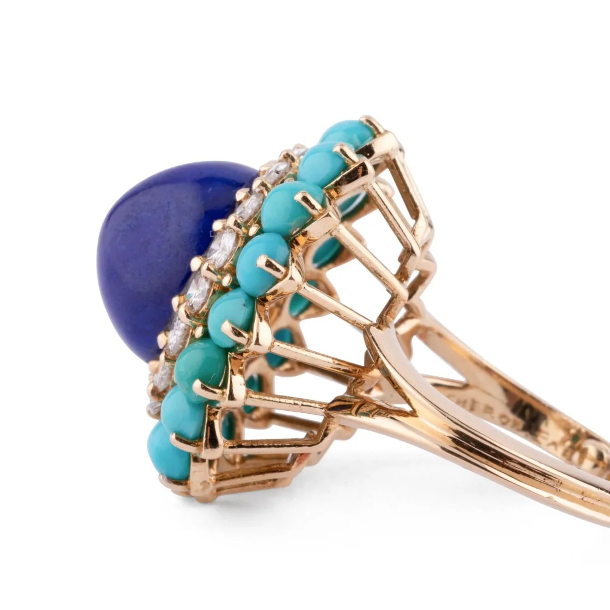 Yellow gold cocktail ring from Boucheron - Image 8